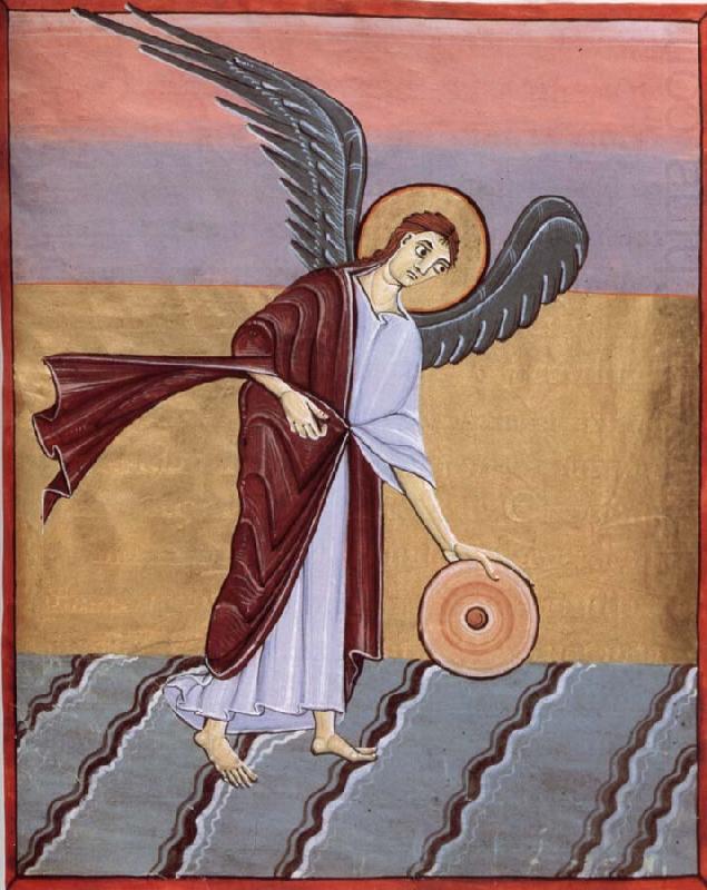 Angel with Millstone, GUARIENTO d Arpo